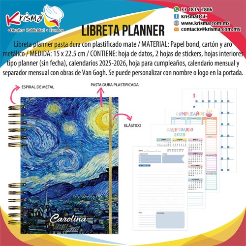 Agenda Van Gogh